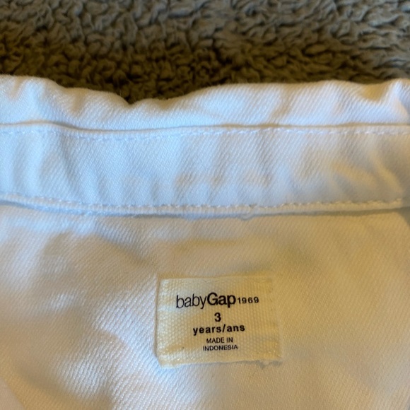 Baby gap White denim vest - Picture 3 of 4
